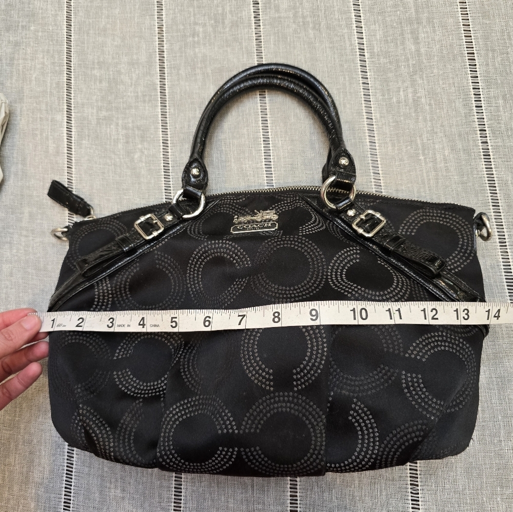 Coach Purse Black Authentic #F109315935 Handbag - Picture 2 of 11